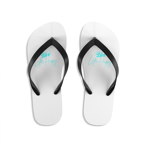 Live Life Happy Unisex Flip-Flops