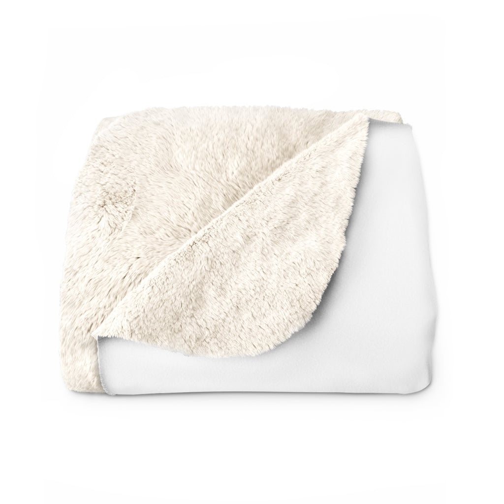 Never Stop Being You Sherpa Fleece Blanket