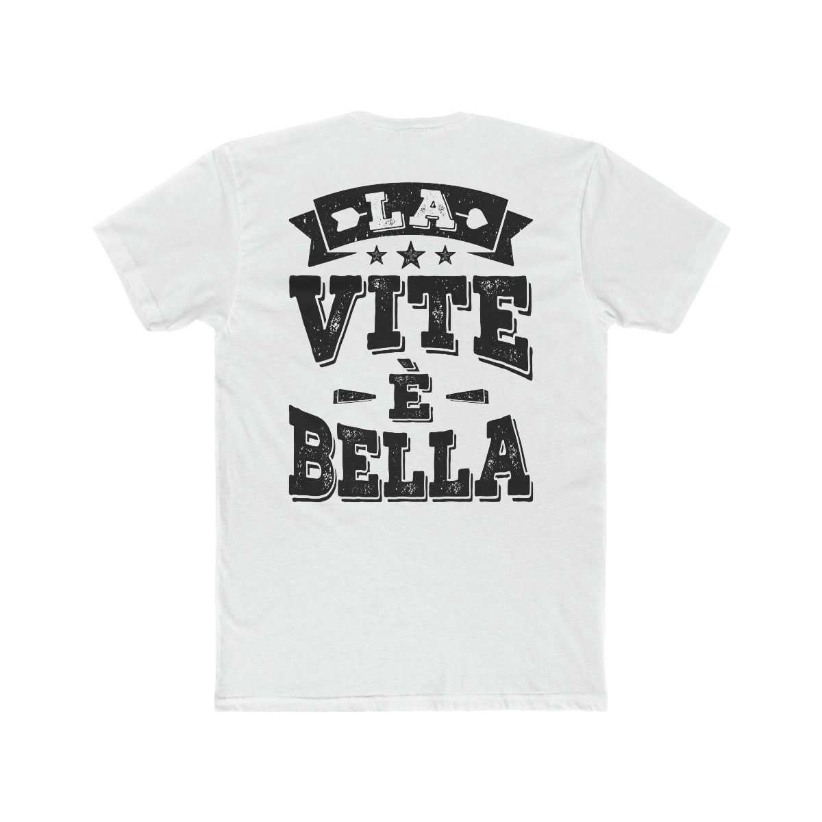 La Vite é Bella Cotton Crew Tee