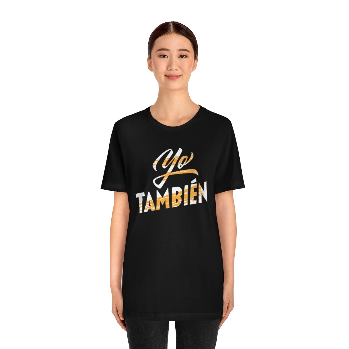 Yo Tambien Black Unisex Jersey Short Sleeve Tee